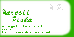 marcell peska business card